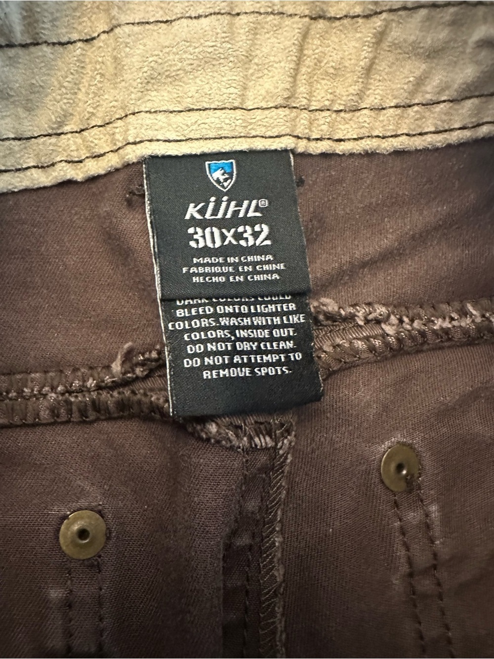 Kuhl Rebel Work Cargo Pants Jeans Men’s 30x32 Espresso - Picture 6 of 13